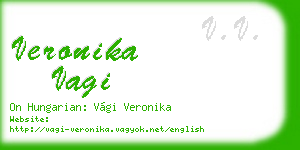veronika vagi business card